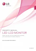 Предварительный просмотр 1 страницы LG E2051SZ Owner'S Manual