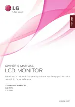 Предварительный просмотр 1 страницы LG E2211PU Owner'S Manual