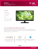 LG E2241S Specifications предпросмотр