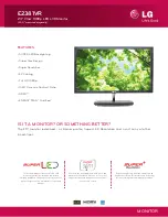 LG E2381VR Specification preview