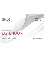 LG E400R User Manual preview