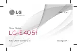 LG E405f User Manual preview