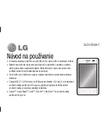 Preview for 3 page of LG E430 User Manual