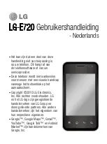 Preview for 3 page of LG E720 Quick Reference Manual