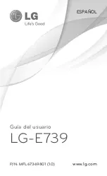 Preview for 1 page of LG E739 (Spanish) Guías Del Usuario Manual