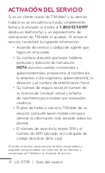 Preview for 4 page of LG E739 (Spanish) Guías Del Usuario Manual