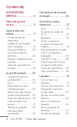 Preview for 6 page of LG E739 (Spanish) Guías Del Usuario Manual