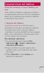 Preview for 9 page of LG E739 (Spanish) Guías Del Usuario Manual