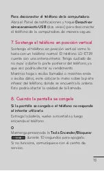 Preview for 15 page of LG E739 (Spanish) Guías Del Usuario Manual