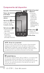 Preview for 16 page of LG E739 (Spanish) Guías Del Usuario Manual