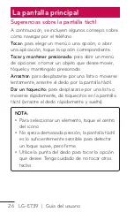 Preview for 26 page of LG E739 (Spanish) Guías Del Usuario Manual