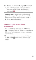 Preview for 29 page of LG E739 (Spanish) Guías Del Usuario Manual