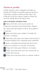 Preview for 34 page of LG E739 (Spanish) Guías Del Usuario Manual