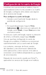 Preview for 36 page of LG E739 (Spanish) Guías Del Usuario Manual