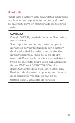 Preview for 39 page of LG E739 (Spanish) Guías Del Usuario Manual