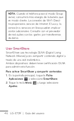 Preview for 46 page of LG E739 (Spanish) Guías Del Usuario Manual