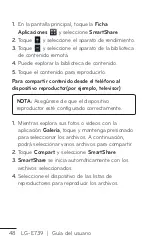 Preview for 48 page of LG E739 (Spanish) Guías Del Usuario Manual