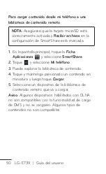 Preview for 50 page of LG E739 (Spanish) Guías Del Usuario Manual