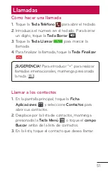 Preview for 51 page of LG E739 (Spanish) Guías Del Usuario Manual