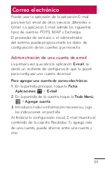 Preview for 59 page of LG E739 (Spanish) Guías Del Usuario Manual