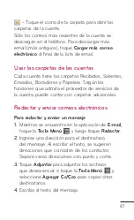 Preview for 61 page of LG E739 (Spanish) Guías Del Usuario Manual