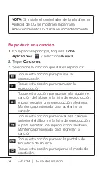 Preview for 74 page of LG E739 (Spanish) Guías Del Usuario Manual