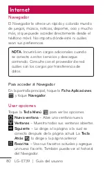 Preview for 80 page of LG E739 (Spanish) Guías Del Usuario Manual