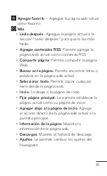 Preview for 81 page of LG E739 (Spanish) Guías Del Usuario Manual