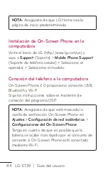 Preview for 84 page of LG E739 (Spanish) Guías Del Usuario Manual