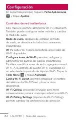 Preview for 86 page of LG E739 (Spanish) Guías Del Usuario Manual