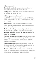 Preview for 89 page of LG E739 (Spanish) Guías Del Usuario Manual