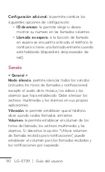 Preview for 90 page of LG E739 (Spanish) Guías Del Usuario Manual