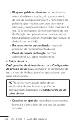 Preview for 98 page of LG E739 (Spanish) Guías Del Usuario Manual