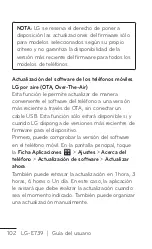 Preview for 102 page of LG E739 (Spanish) Guías Del Usuario Manual