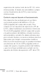 Preview for 128 page of LG E739 (Spanish) Guías Del Usuario Manual