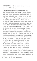 Preview for 134 page of LG E739 (Spanish) Guías Del Usuario Manual