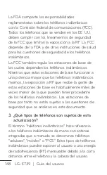 Preview for 148 page of LG E739 (Spanish) Guías Del Usuario Manual