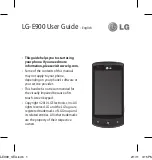 Предварительный просмотр 185 страницы LG E900 User Manual