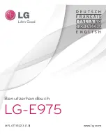 Preview for 1 page of LG E975 User Manual