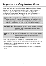 Preview for 4 page of LG EA530S Operating Instructions Manual