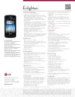 Preview for 2 page of LG Enlighten Specifications