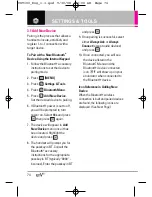 Предварительный просмотр 74 страницы LG enV 2 User Manual