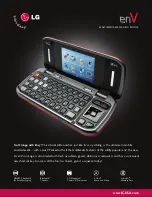 LG enV Touch Specifications preview