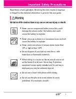 Preview for 3 page of LG EnV2 User Manual