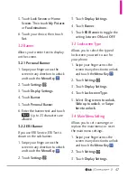 Preview for 49 page of LG Extravert 2 User Manual