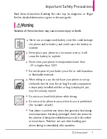 Preview for 3 page of LG Extravert User Manual