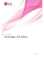Предварительный просмотр 1 страницы LG EzSign 2.0 Editor User Manual