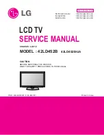 Предварительный просмотр 1 страницы LG EzSign 42LD452B Service Manual