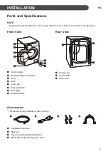 Предварительный просмотр 9 страницы LG F V508 Series Owner'S Manual