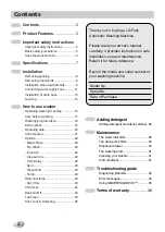 Preview for 2 page of LG F1089TD21 Owner'S Manual